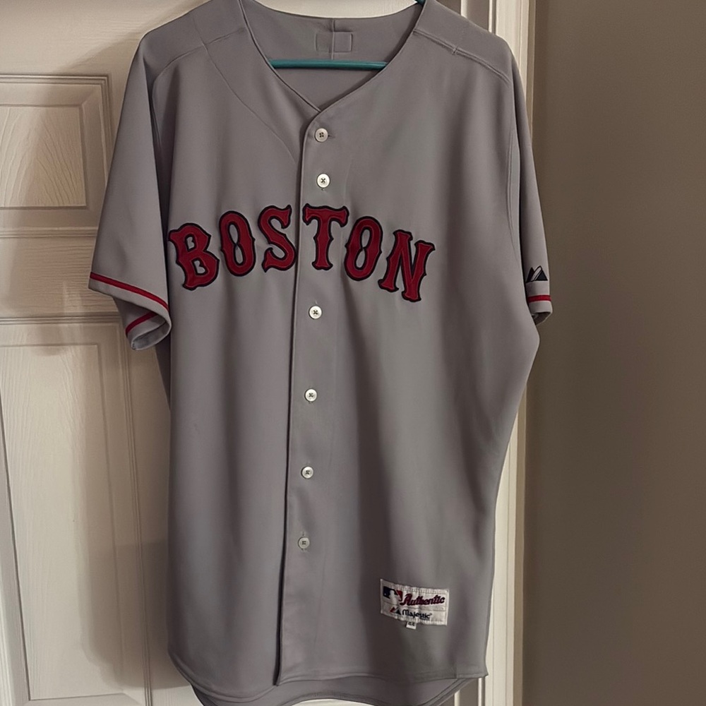 Majestic Gray Boston Jersey